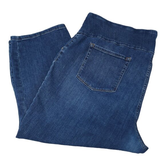 Lee Sculpting Slim Fit Jeans Plus Size 24W Mid Rise Capri 22" Inseam x 45" Waist - Picture 11 of 11